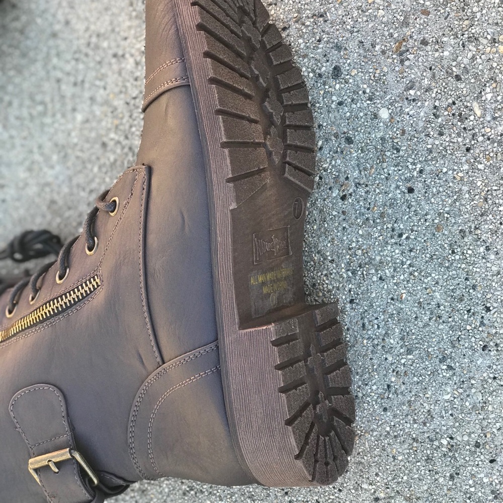 1 left! Nature Breeze Brown Military Combat Boot - Picture 4 of 7